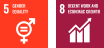 関連するSDGs 5 gender equality, 8 decent work and economic growth